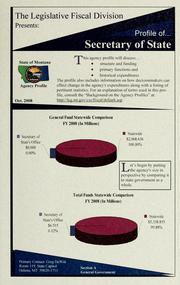 Cover of: The Legislative Fiscal Division presents: profile of ...