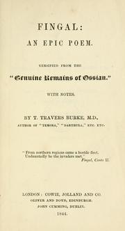 Cover of: Fingal by Thomas Travers Burke