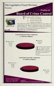 Cover of: The Legislative Fiscal Division presents: profile of ...