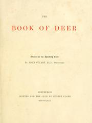 Cover of: The Book of Deer