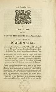 A description of the curious monuments and antiquities in the Island of Icolumkill