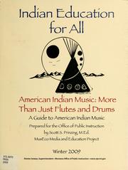 Cover of: American Indian music: more than just flutes and drums by Scott S. Prinzing