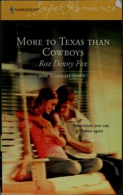 Cover of: More to Texas than cowboys