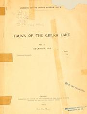 Cover of: Fauna of the Chilka Lake by Stanley Kemp