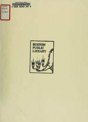 Cover of: An act changing the name of the Back Bay residential district in the city of Boston to the Back Bay architectural district, extending the boundaries of said district, enlarging the Back Bay architectural commission and further defining the powers and duties thereof by Massachusetts. General Court.