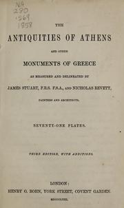 Cover of: The antiquities of Athens and other monuments of Greece