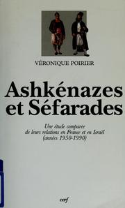 Cover of: Ashkénazes et Séfarades by Véronique Poirier