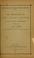 Cover of: The beginning of the "spoils" system in the national government, 1829-30...