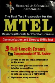 Cover of: The best test preparation for the MTEL: Massachusetts Tests for the Educator Licensure : communication and literacy skills test