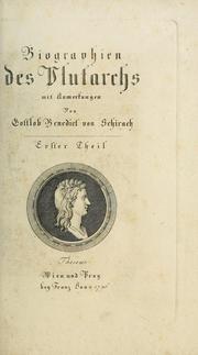 Cover of: Biographien des Plutarchs by Plutarch