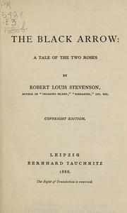 Cover of: The black arrow by Robert Louis Stevenson