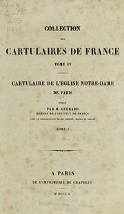 Cover of: Cartulaire de l'église Notre-Dame de Paris