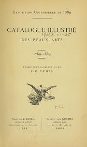 Catalogue illustré des beaux-arts 1789-1889 by Exposition universelle de 1889 (Paris, France)