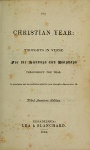 Cover of: The Christian year | 