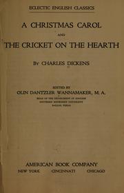 Cover of: A Christmas Carol and The Cricket on the Hearth by Nancy Holder