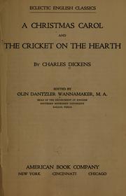 Cover of: A Christmas Carol and The Cricket on the Hearth by Charles Dickens, Nancy Holder