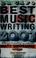 Cover of: Da Capo best music writing 2003