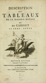 Description des tableaux de la galerie royale et du cabinet de Sans-Souci by Matthias Oesterreich