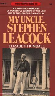 Cover of: My Uncle Stephen Leacock (Goodread Biographies) by Elizabeth Kimball