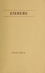 Cover of: Embers by Walter Clemow Lanyon