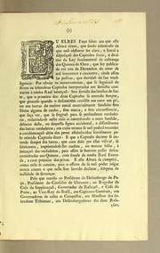 Cover of: Eu Elrey faço saber aos que este alvará virem, que sendo informado de que naõ obstante ser clara, e literal a disposiçaõ dos capitulos sexto, e decimo da Ley fundamental da cobrança dos quintos do ouro .. by Portugal