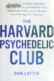 Cover of: The Harvard Psychedelic Club by Don Lattin
