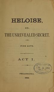 Cover of: Heloise ... | William O. Leslie