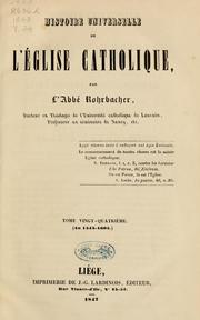 Cover of: Histoire universelle de l'Église catholique