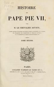 Cover of: Histoire du Pape Pie VII by Artaud de Montor