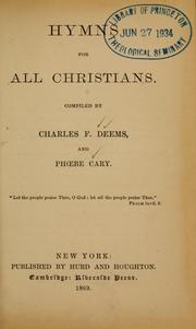 Cover of: Hymns for all Christians