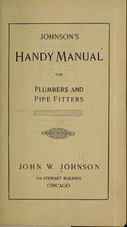 Cover of: Johnson's handy manual for plumbers by John W. Johnson