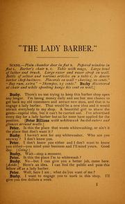 Cover of: The lady barber ...