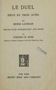 Cover of: Le duel by Henri Lavedan