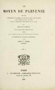 Cover of: Le moyen de parvenir by Be roalde de Verville