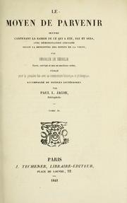 Cover of: Le moyen de parvenir by Be roalde de Verville