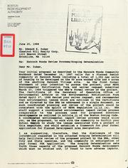 Cover of: [ letter dated 20 June 1988 ]