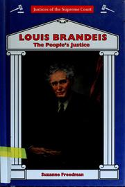 Cover of: Louis Brandeis by Suzanne Freedman