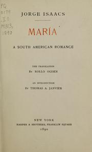 Cover of: María by Jorge Isaacs