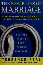 Cover of: The new rules of marriage: what you need to know to make love work