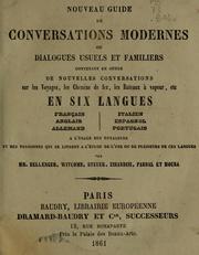 Nouveau guide de conversations modernes by William A. Bellenger