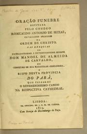 Cover of: Oração funebre