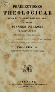 Cover of: Praelectiones theologicae by Perrone, Giovanni