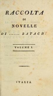 Cover of: Raccolta di novelle