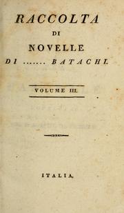 Cover of: Raccolta di novelle