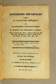 Cover of: Reflexões imparciaes sobre as causas da detenção do illustrissimo e excellentissimo D. Marcos de Noronha e Brito by José Agostinho de Macedo, José Agostinho de Macedo