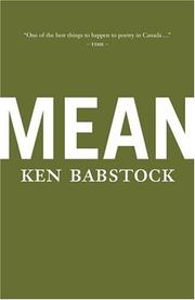 Cover of: Mean by Ken Babstock