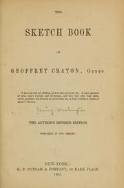Cover of: The sketch book of Geoffrey Crayon, gentn [pseud.] ...