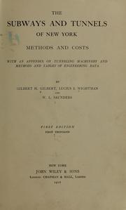 Cover of: The subways and tunnels of New York, methods and costs