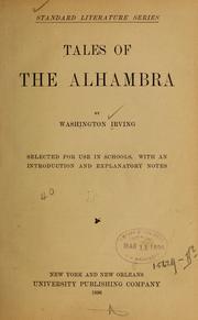 Cover of: ...Tales of the Alhambra by Washington Irving