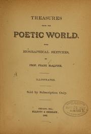 Cover of: Treasures from the poetic world